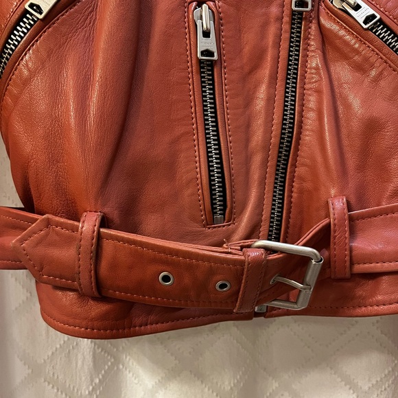 Allsaints Balfern Leather Jacket - Picture 7 of 8